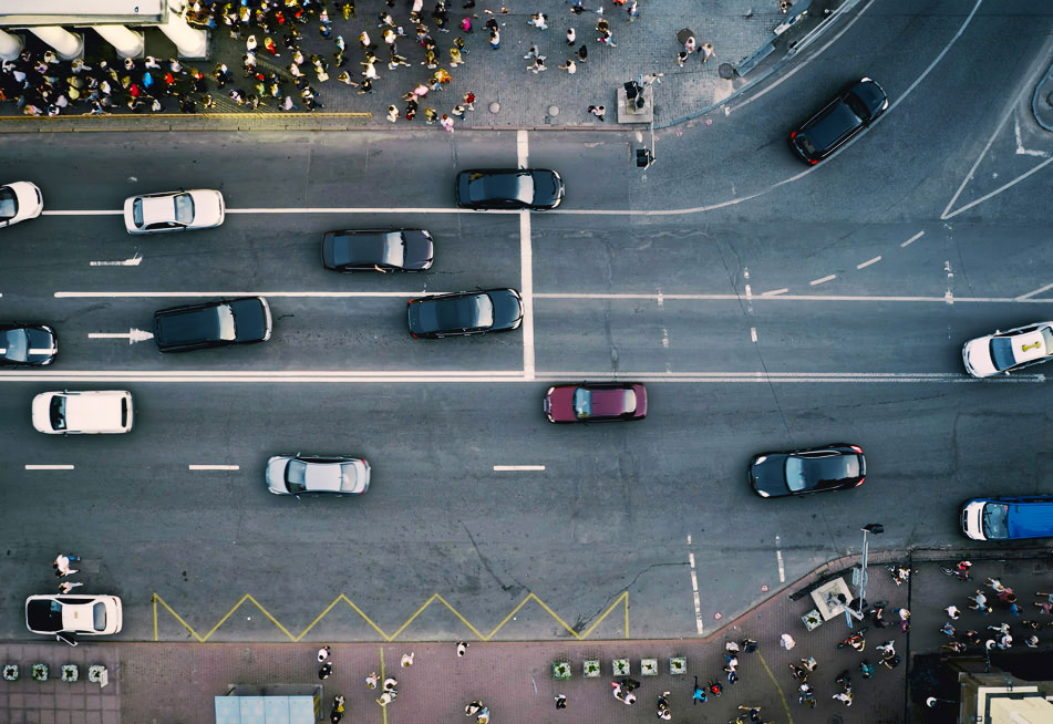 Hustý městský provoz